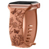 Levo Floral Engraved Silicone Band - Astra Straps