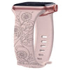 Levo Floral Engraved Silicone Band - Astra Straps