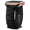 Levo Floral Engraved Silicone Band - Astra Straps