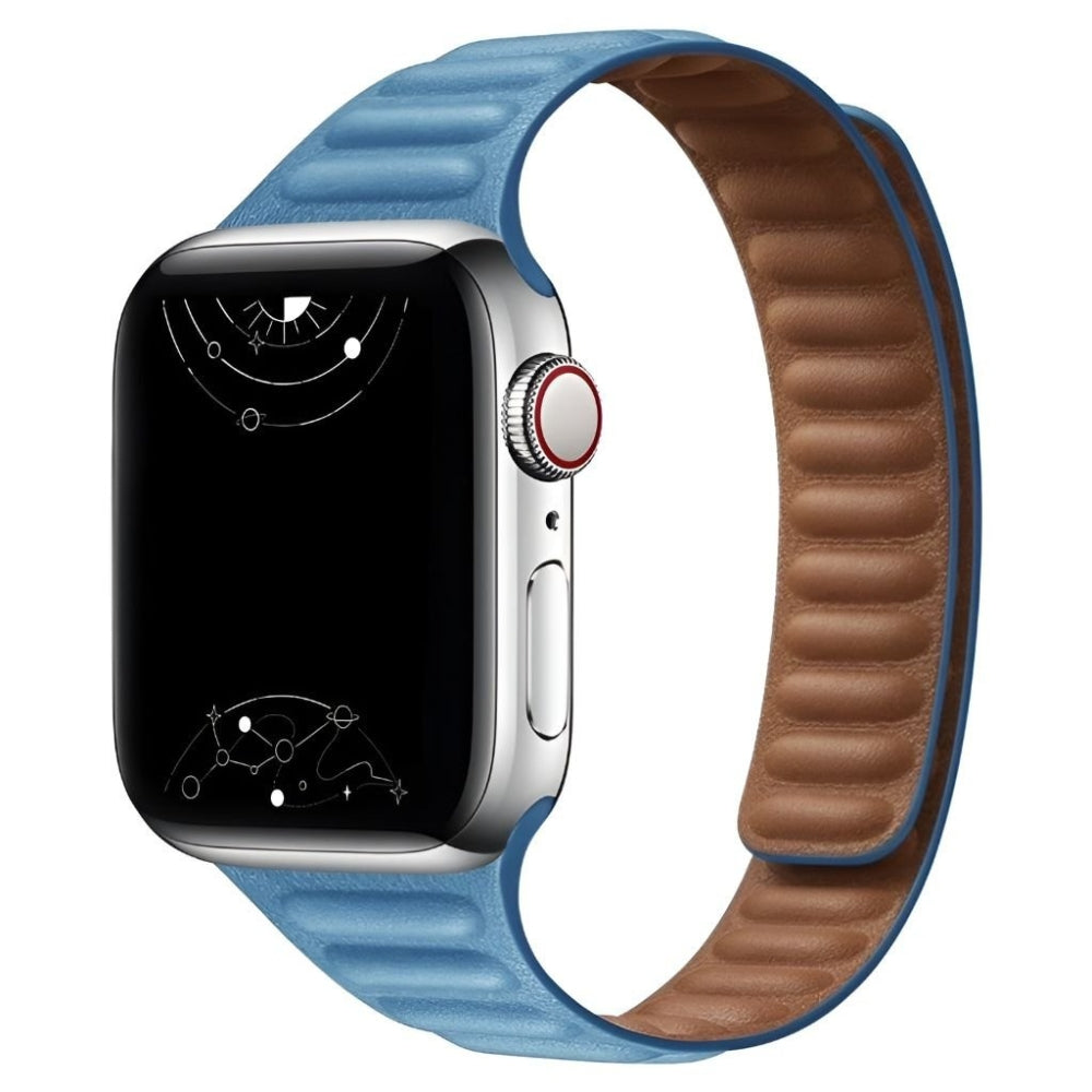 Vistel Slim Leather Link Band - Astra Straps