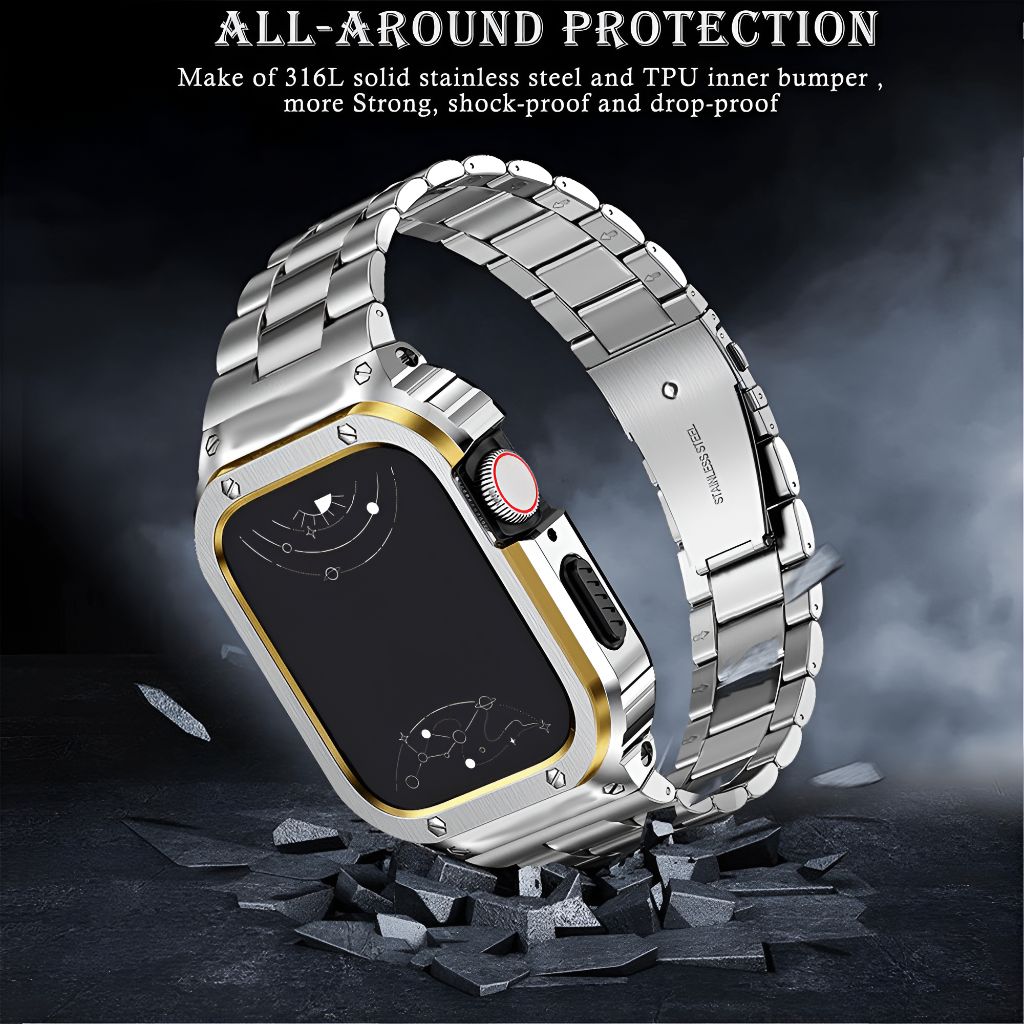 Alma Stainless Steel Band + Case - Astra Straps