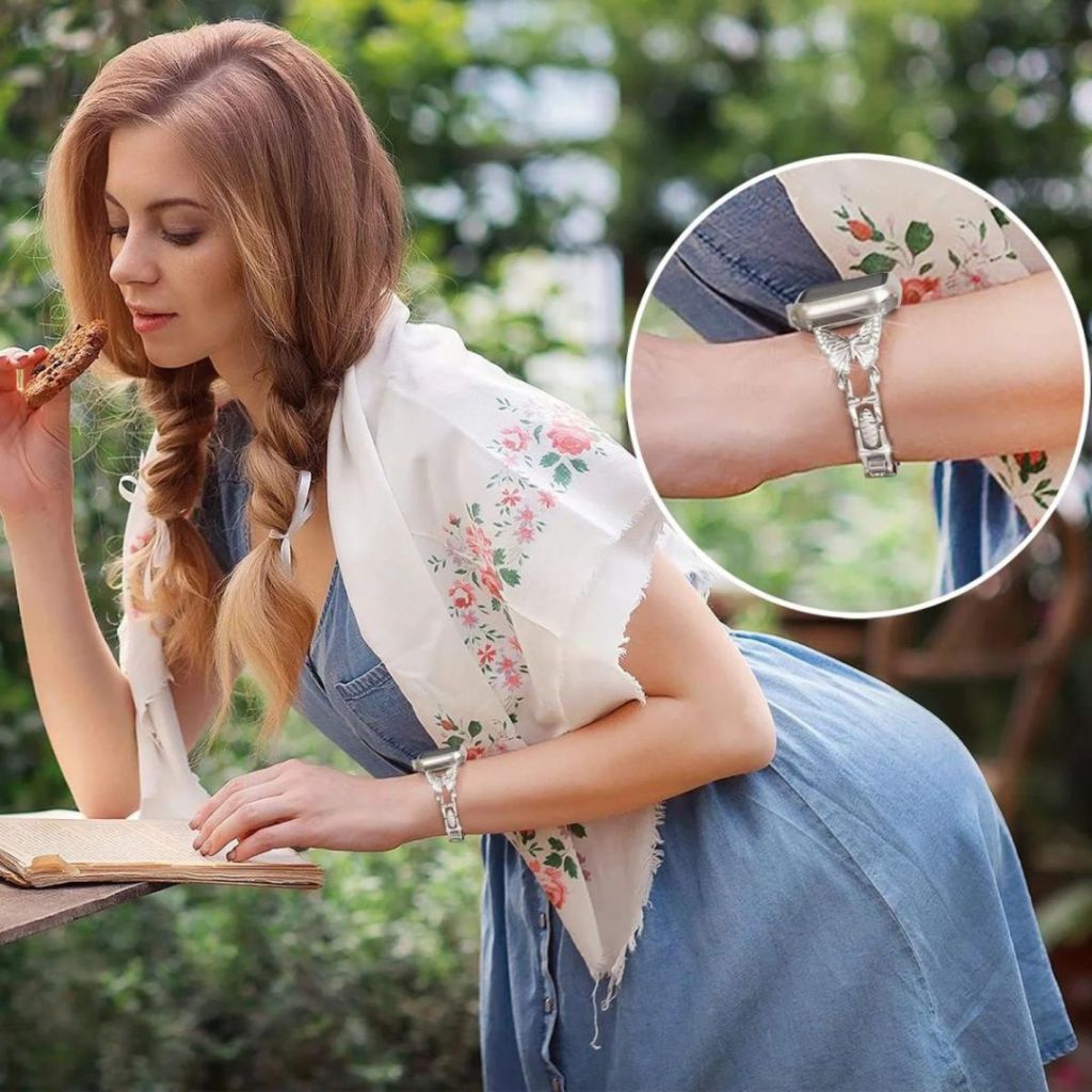 Amabilis Diamond Butterfly Stainless Steel Band - Astra Straps