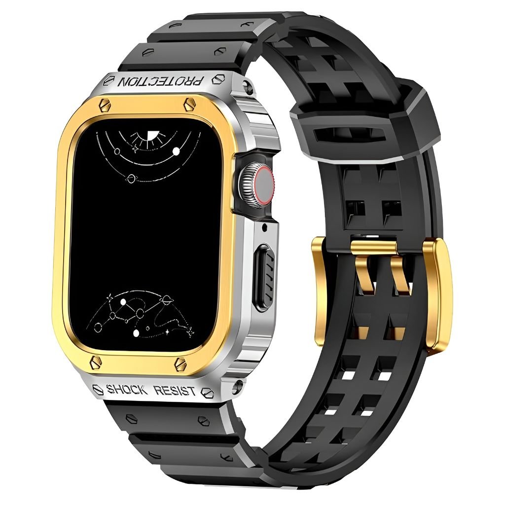 Findo Silicone Band With Stainless Steel Case - Astra Straps