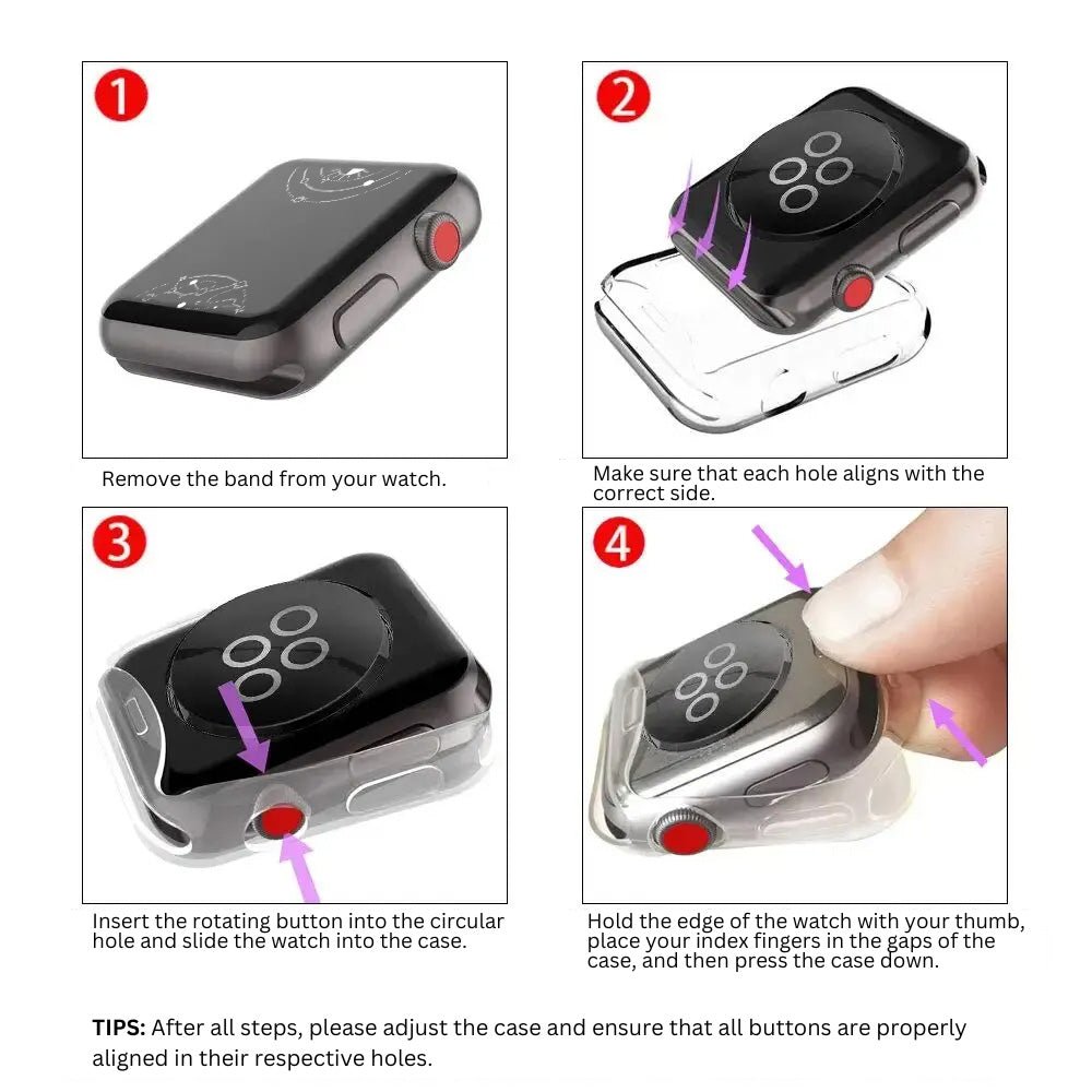 Fodio Bumper Apple Watch Case With Screen Protector - Astra Straps