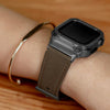 Fumi Genuine Leather Band With Metal Case - Astra Straps