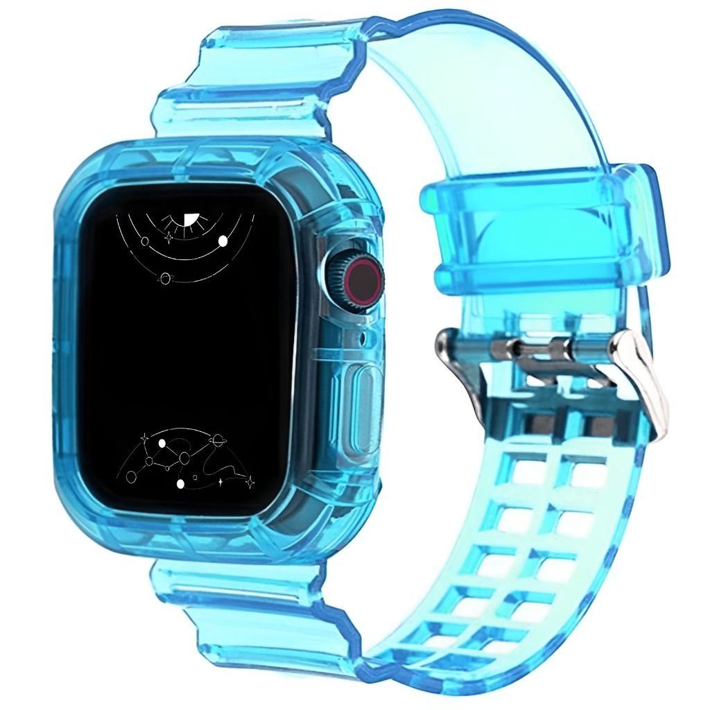 Glacier Transparent Silicone Stylish Band + Case - Astra Straps
