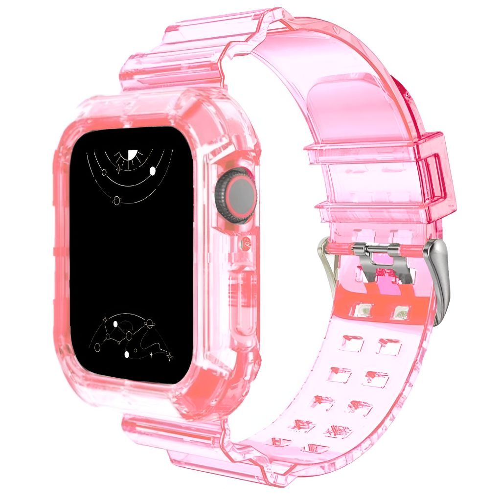 Glacier Transparent Silicone Stylish Band + Case - Astra Straps