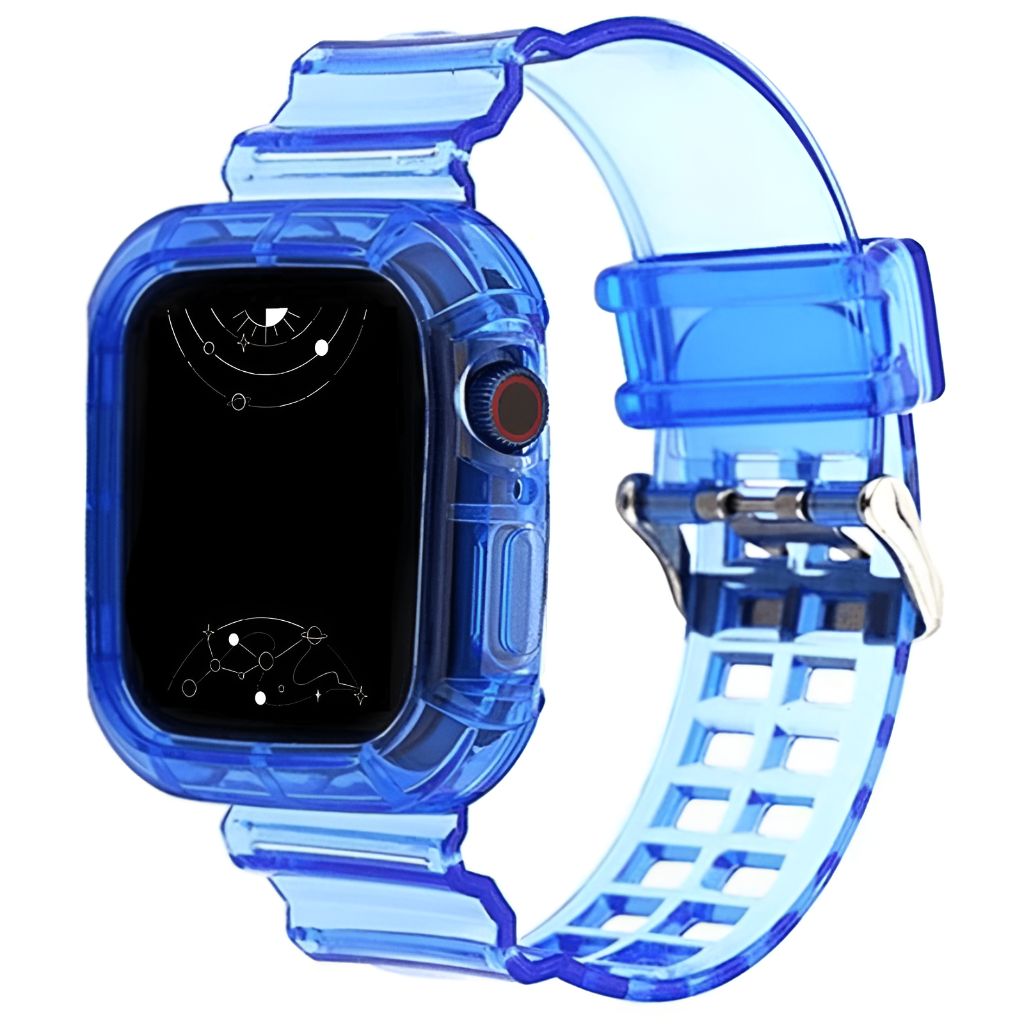 Glacier Transparent Silicone Stylish Band + Case - Astra Straps