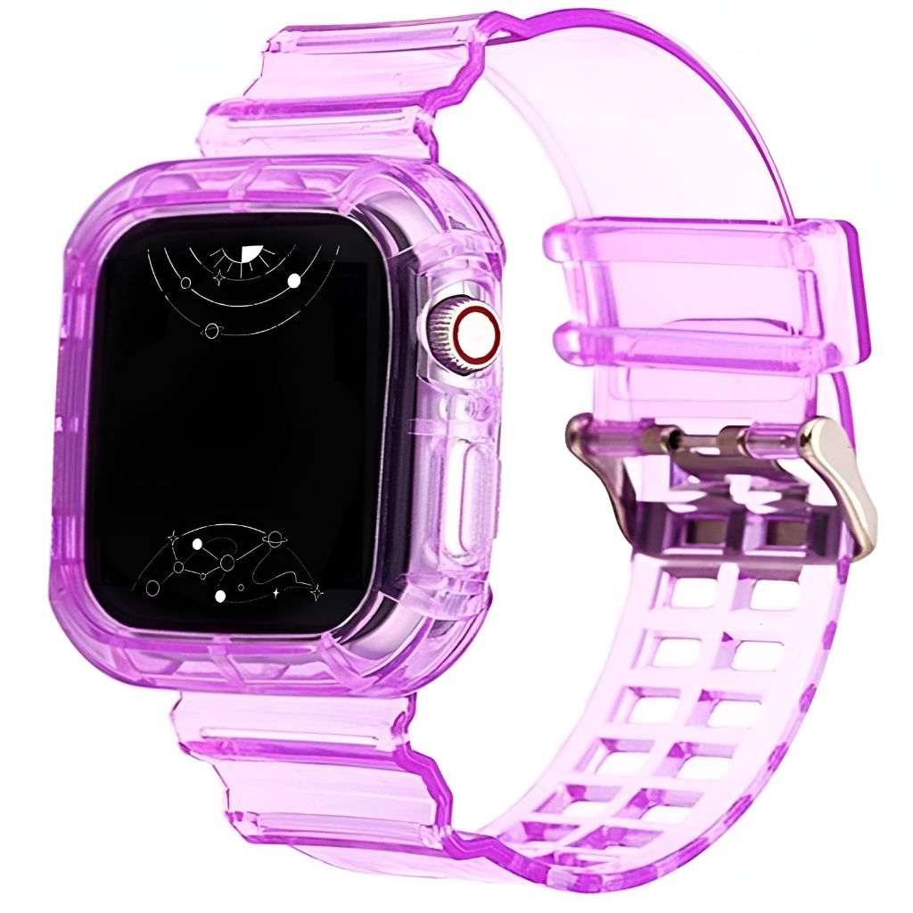 Glacier Transparent Silicone Stylish Band + Case - Astra Straps
