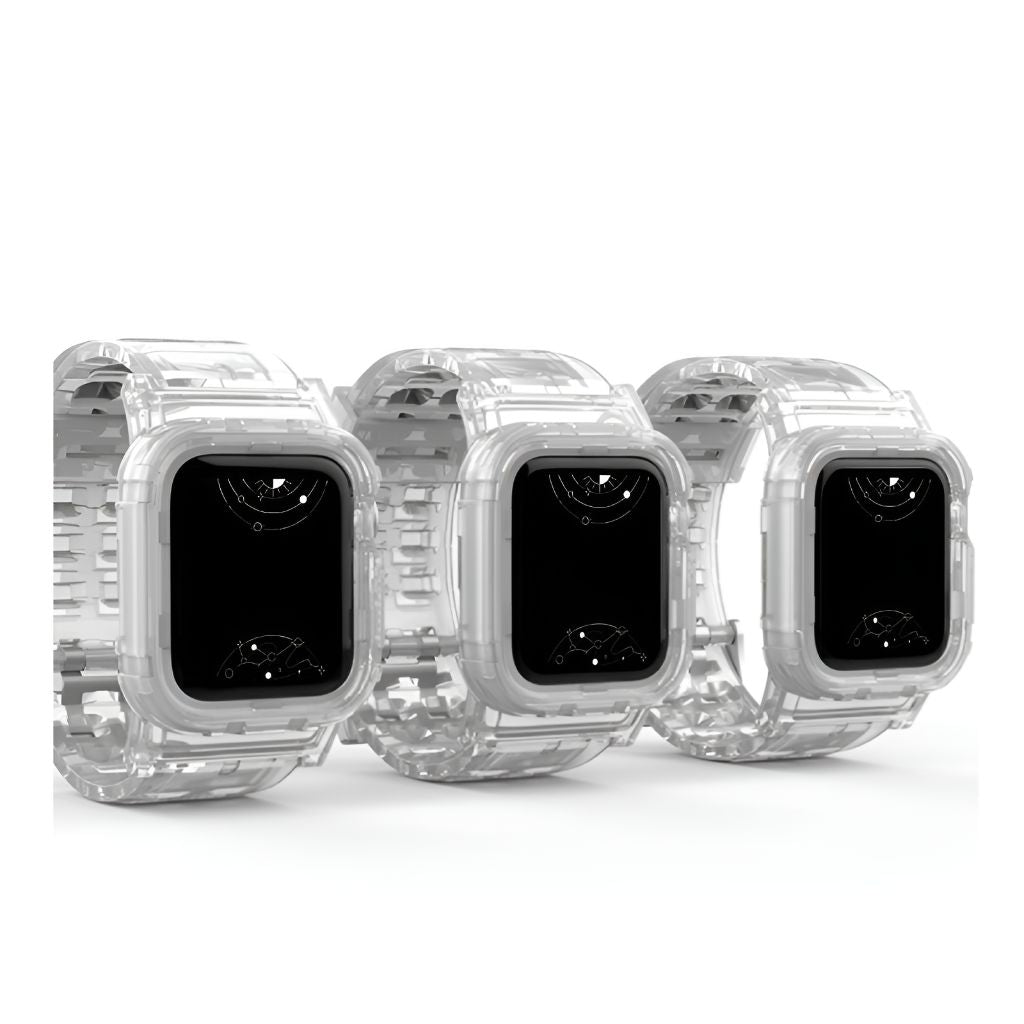 Glacier Transparent Silicone Stylish Band + Case - Astra Straps