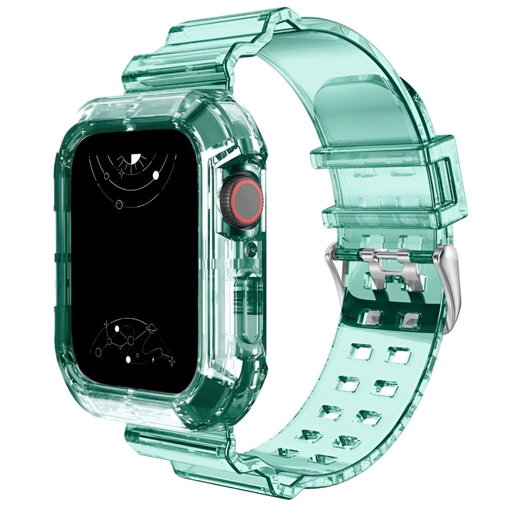 Glacier Transparent Silicone Stylish Band + Case - Astra Straps