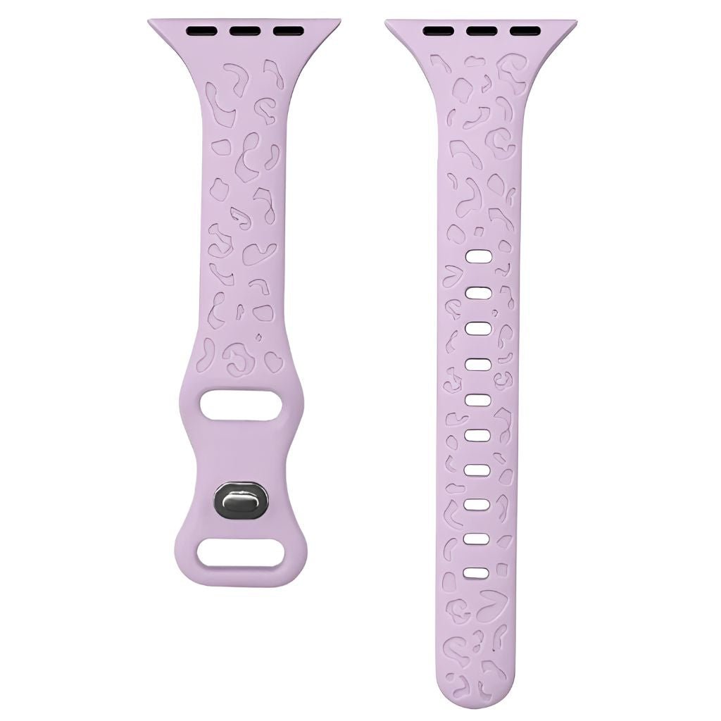 Gratus Leopard Engraved Slim Silicone Band - Astra Straps