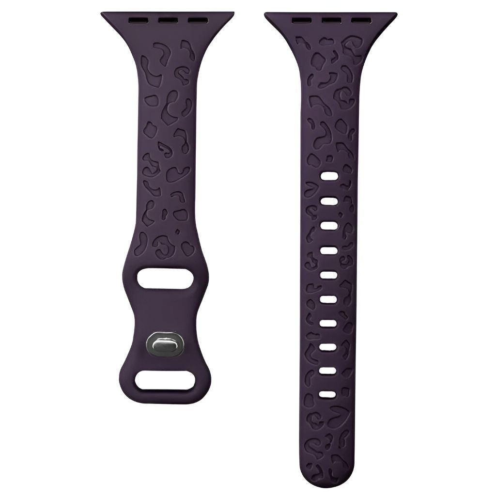 Gratus Leopard Engraved Slim Silicone Band - Astra Straps