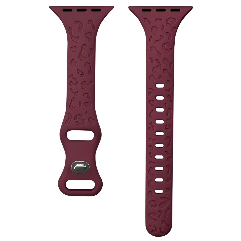 Gratus Leopard Engraved Slim Silicone Band - Astra Straps