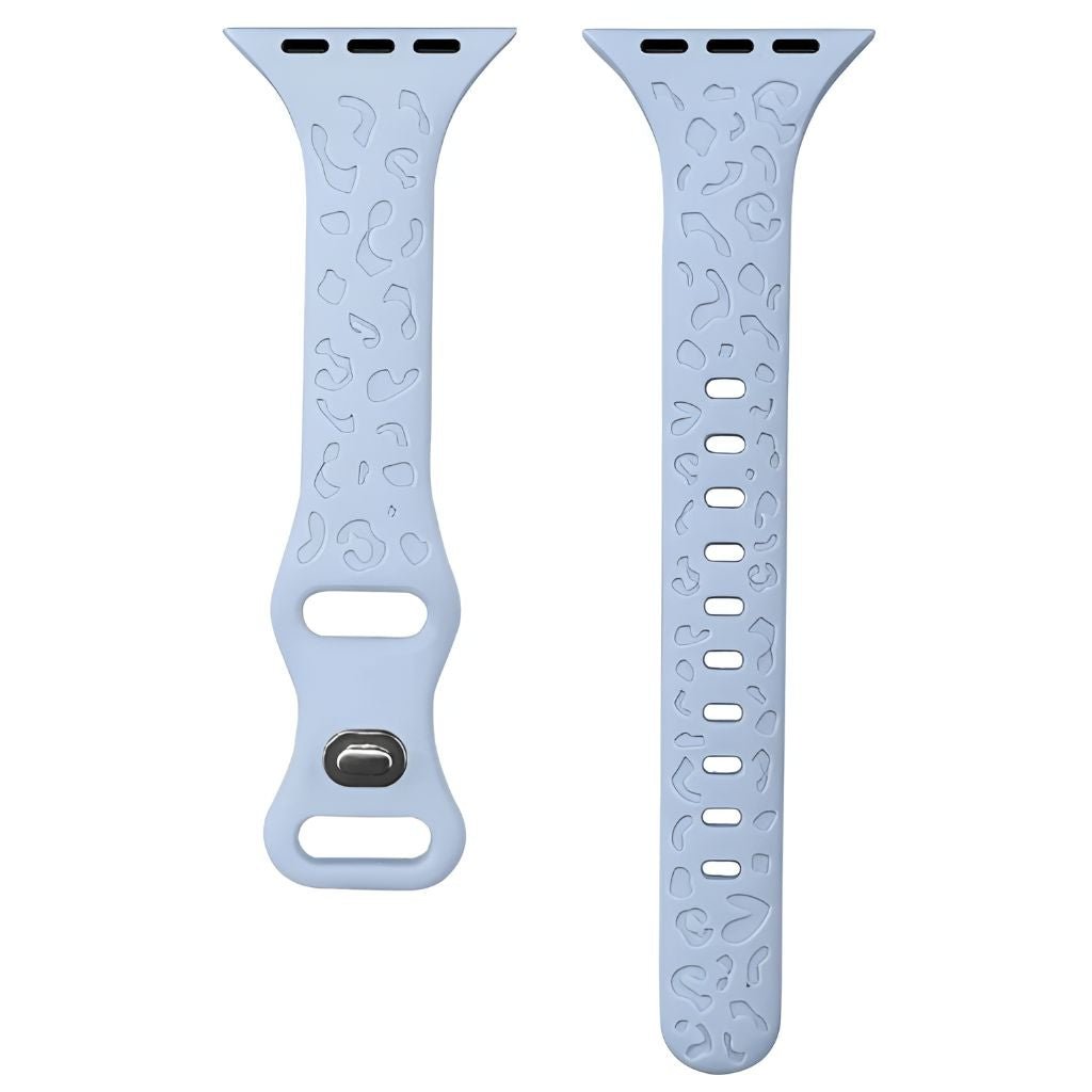 Gratus Leopard Engraved Slim Silicone Band - Astra Straps