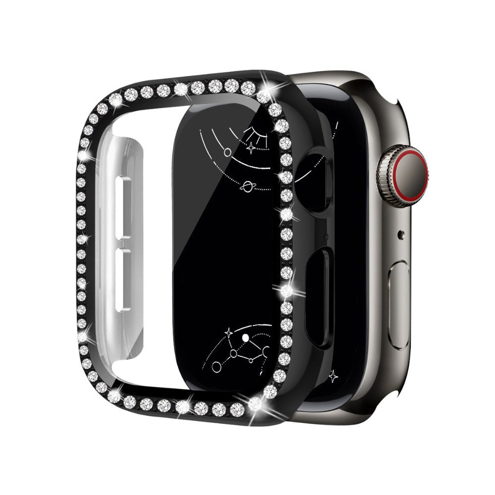 Indigeo Bling Diamond Tempered Glass Case For Apple Watch Series 10 - Astra Straps
