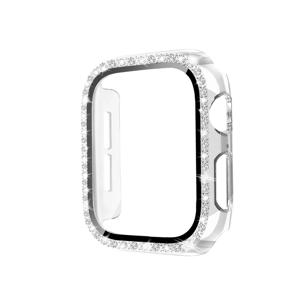 Indigeo Bling Diamond Tempered Glass Case For Apple Watch Series 10 - Astra Straps