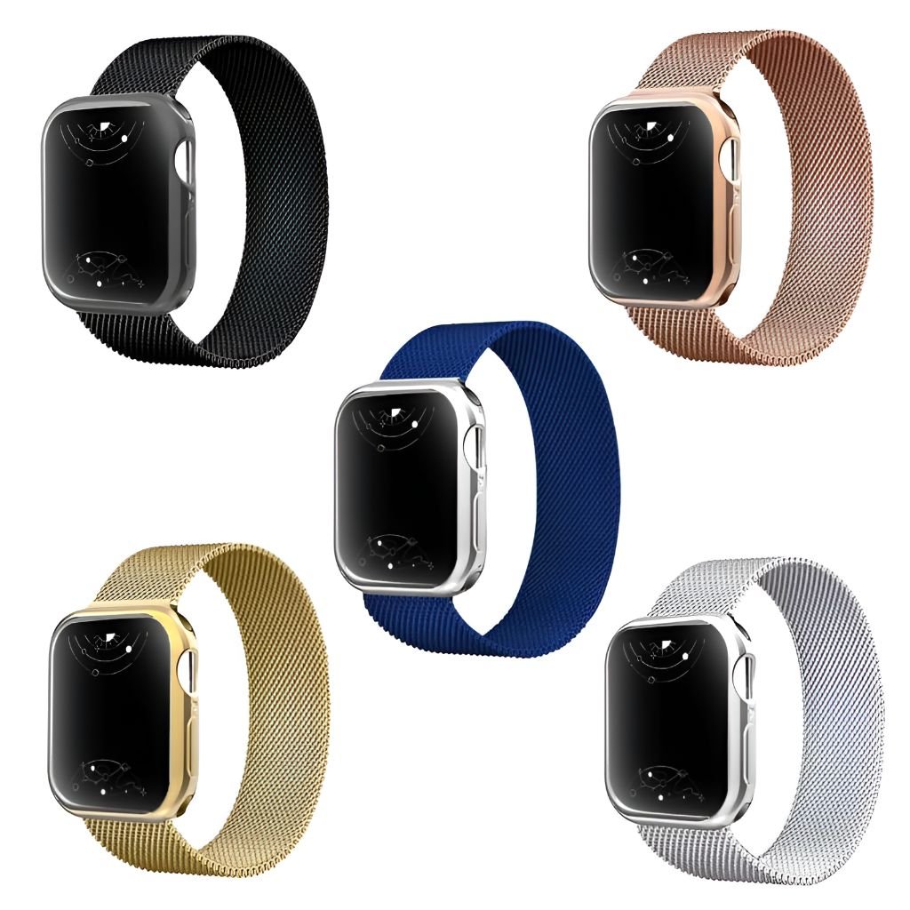 Jasper Milanese Stainless Steel Band With Case - Astra Straps