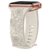 Levo Floral Engraved Silicone Band - Astra Straps
