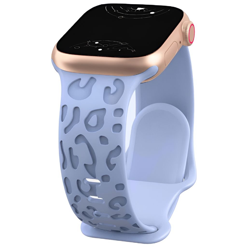 Metior Silicone Band With Engraved Leopard Pattern - Astra Straps